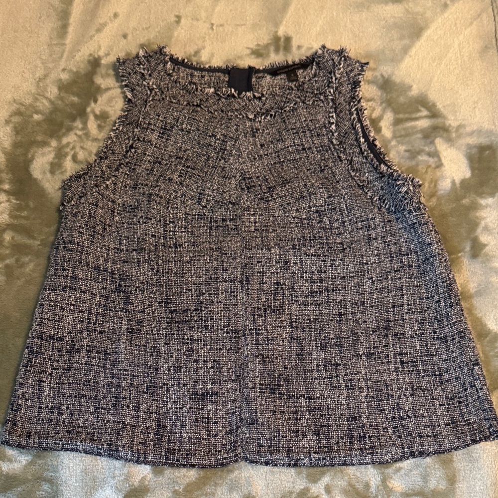 Banana Republic NavyTweed Sleeveless Top